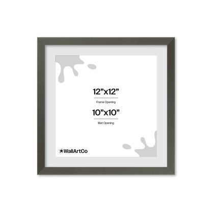 12" x 12" Gray Manhattan Wall Frame