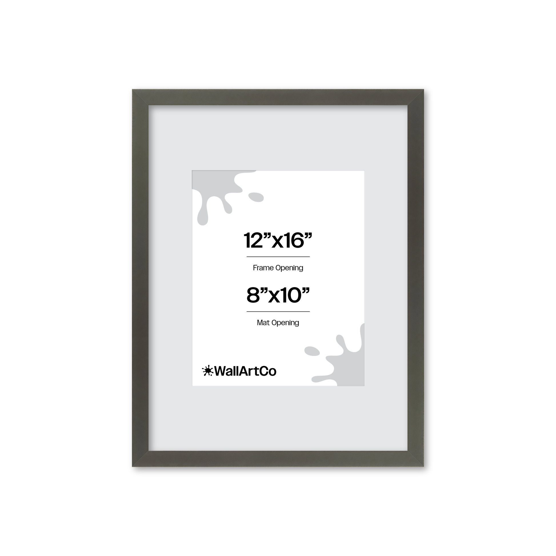 12" x 16" Gray Manhattan Wall Frame