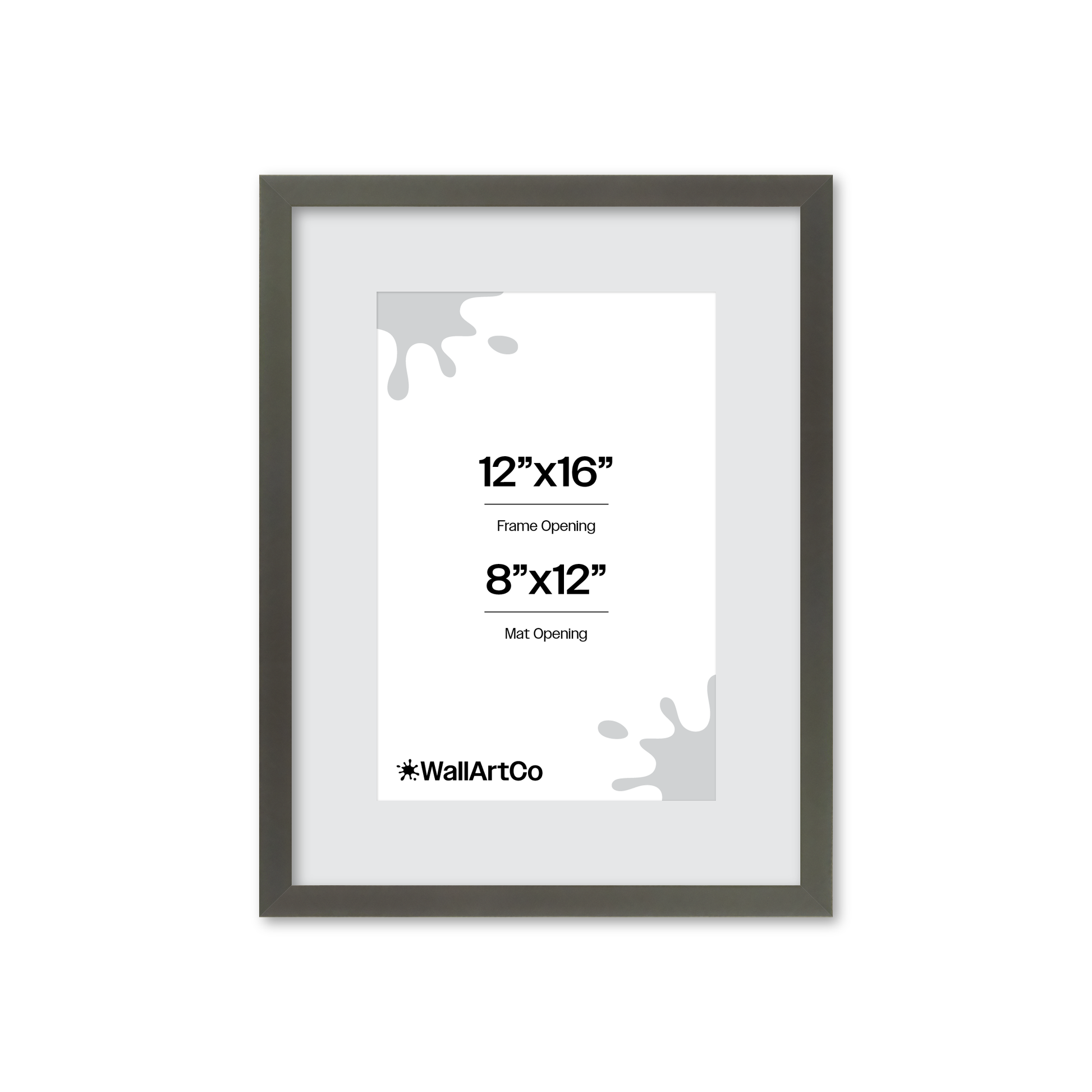 12" x 16" Gray Manhattan Wall Frame