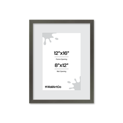 12" x 16" Gray Manhattan Wall Frame