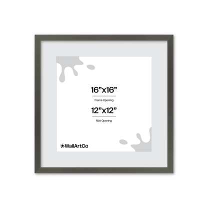 16" x 16" Gray Manhattan Wall Frame