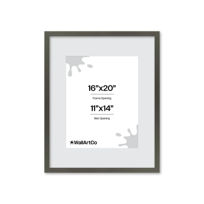 16" x 20" Gray Manhattan Wall Frame