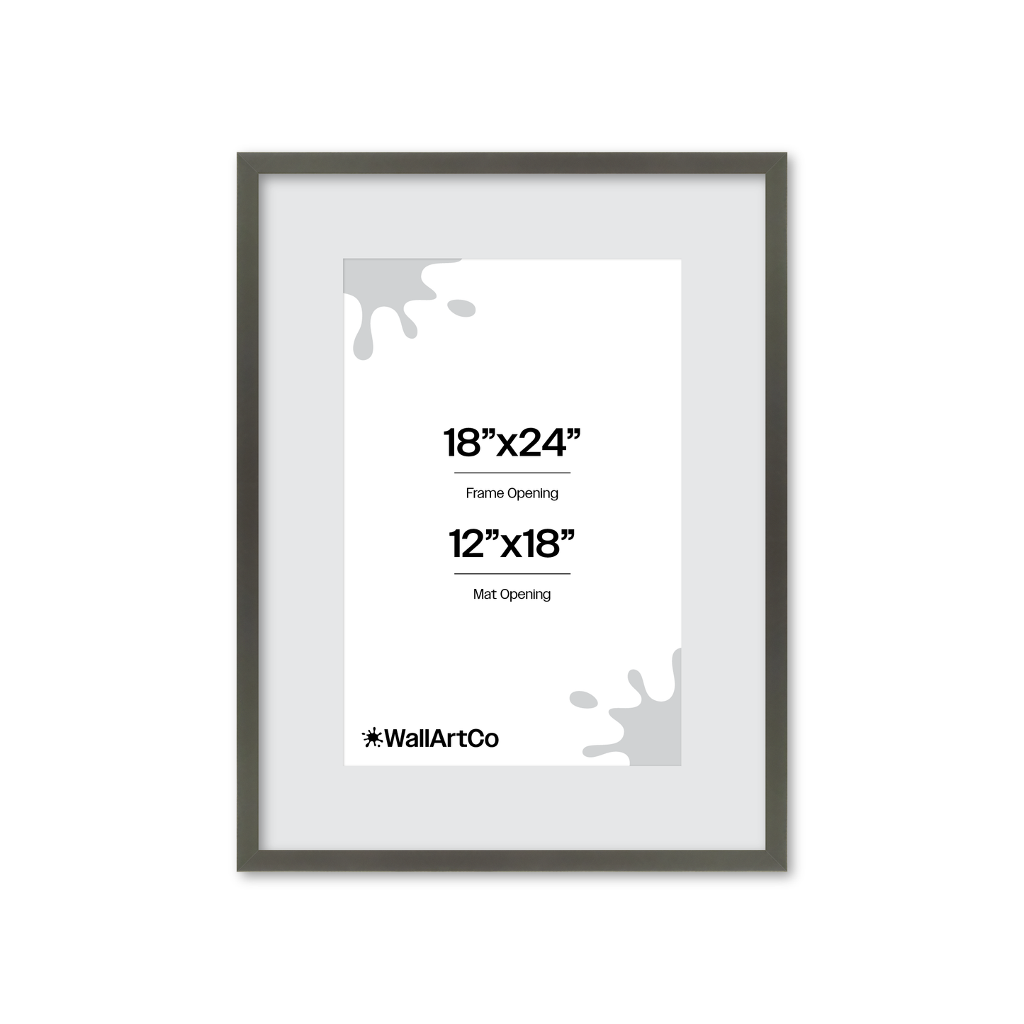 18" x 24" Gray Manhattan Wall Frame