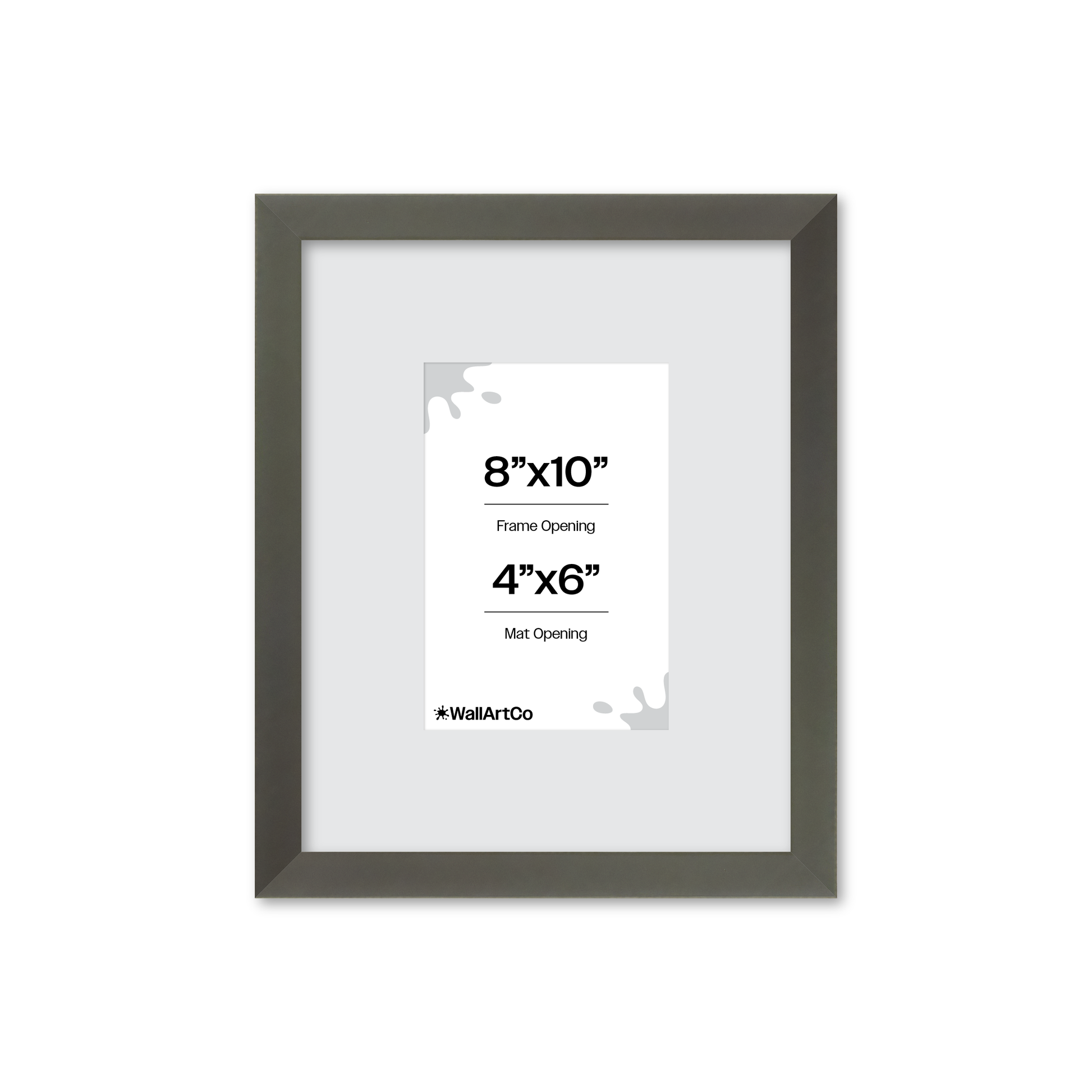 8" x 10" Gray Manhattan Wall Frame