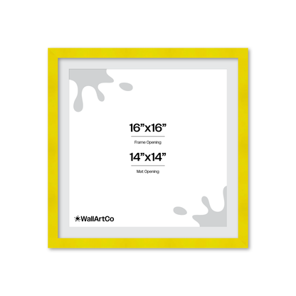The Head Turner - Yellow Picture Frame