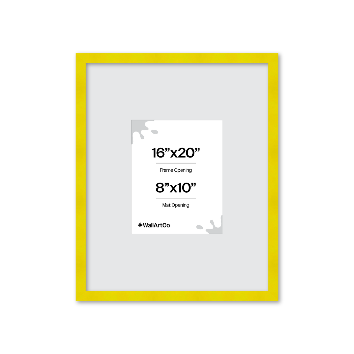 The Head Turner - Yellow Picture Frame