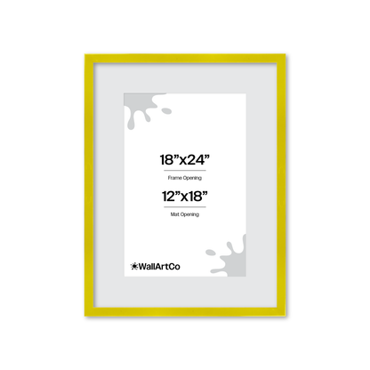 The Head Turner - Yellow Picture Frame