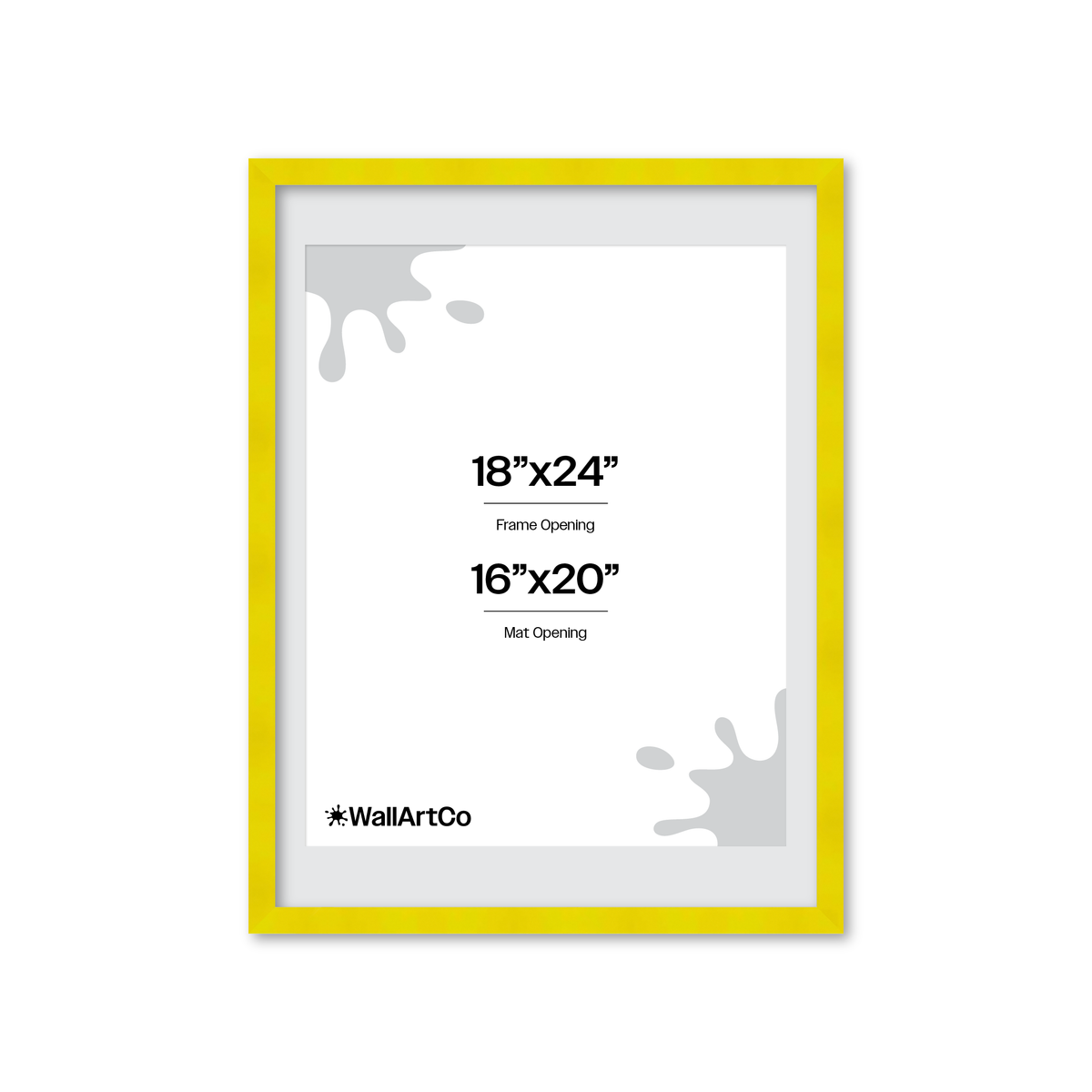 The Head Turner - Yellow Picture Frame