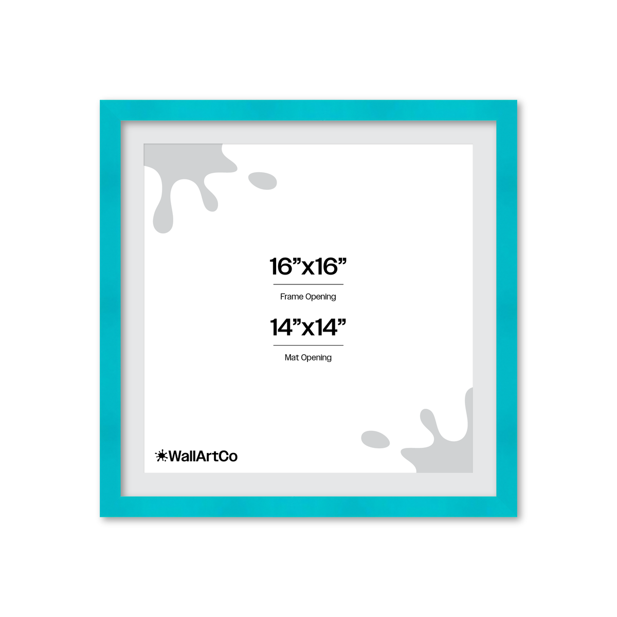 The Head Turner - Teal Picture Frame