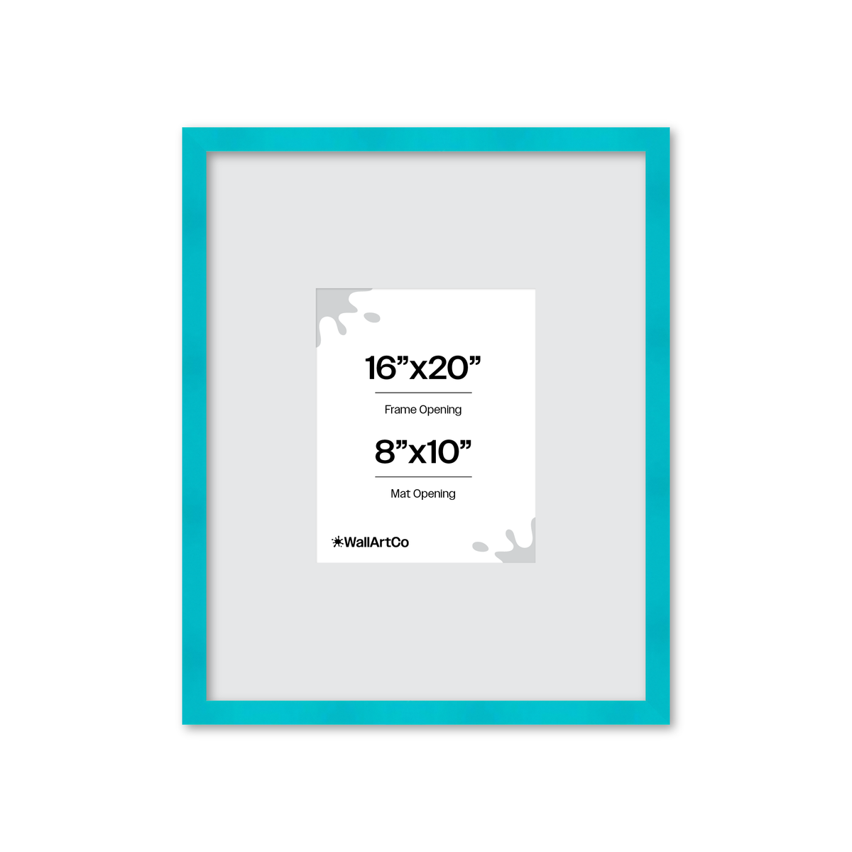 The Head Turner - Teal Picture Frame
