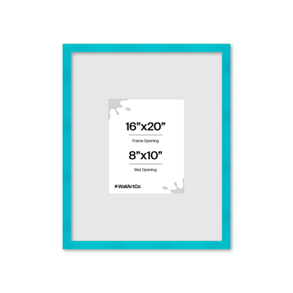 The Head Turner - Teal Picture Frame