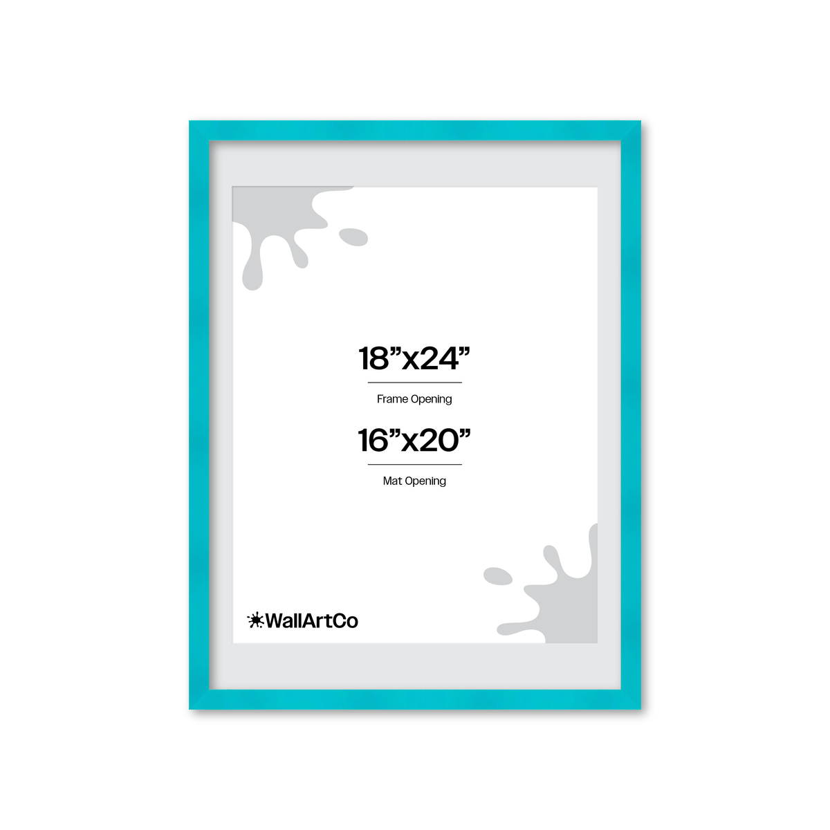 The Head Turner - Teal Picture Frame