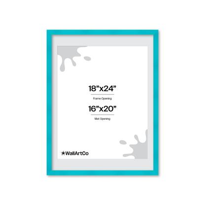 The Head Turner - Teal Picture Frame