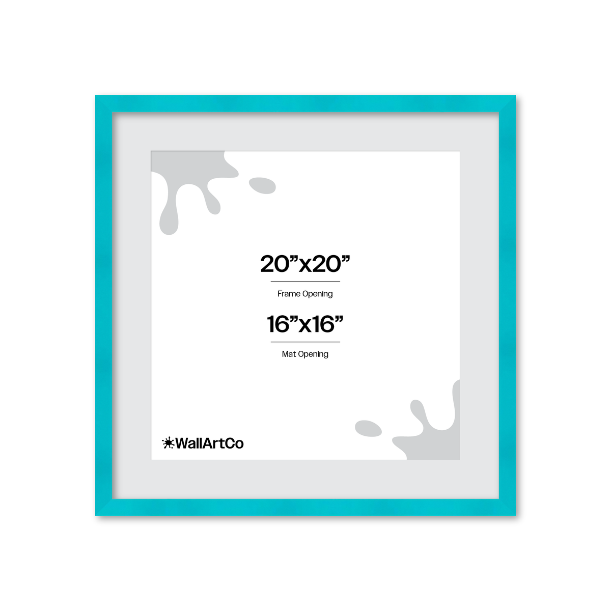 The Head Turner - Teal Picture Frame