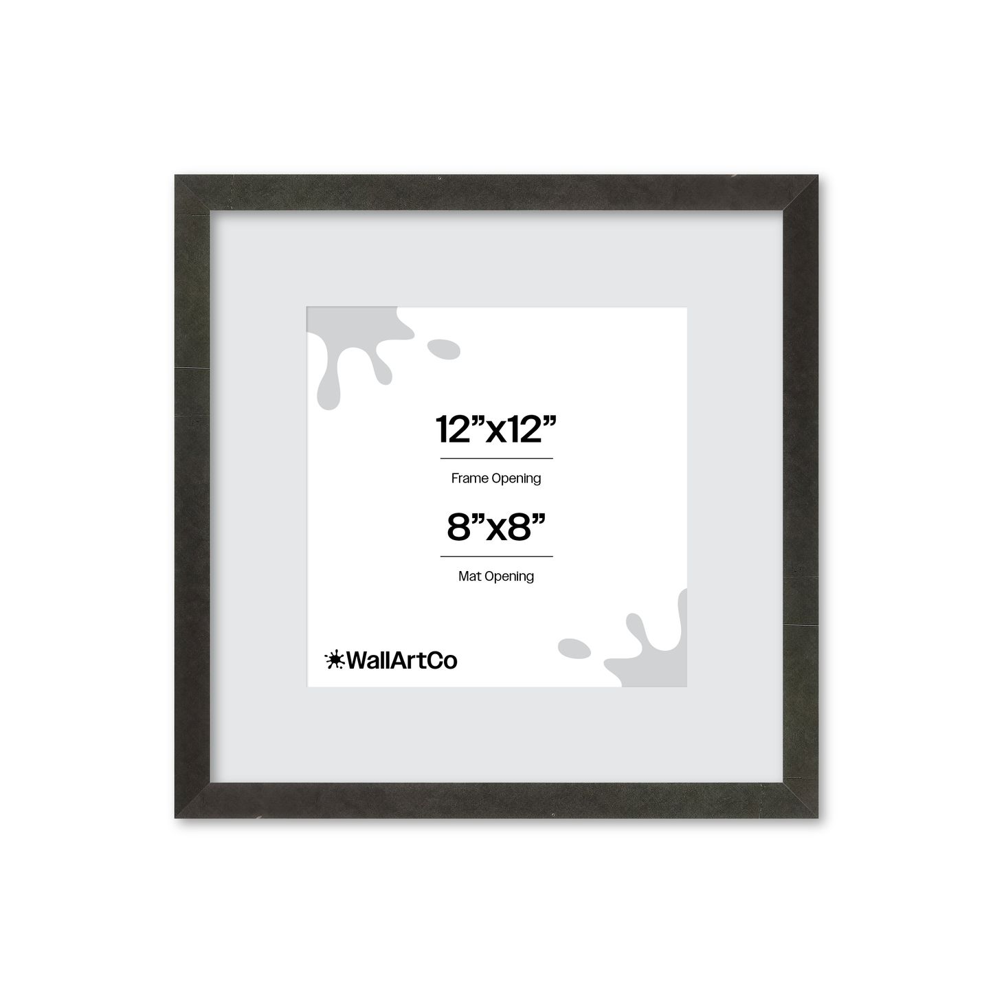12" x 12" Charcoal Vienna Wall Frame
