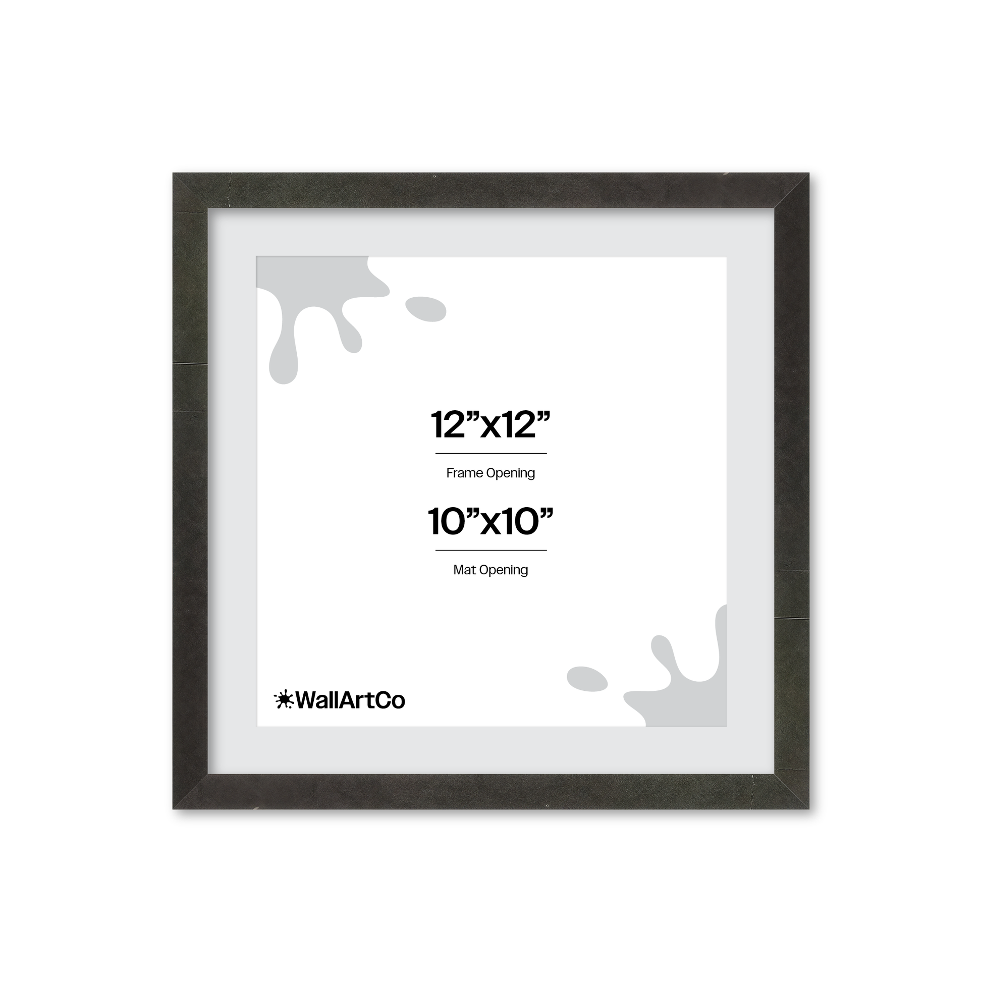 12" x 12" Charcoal Vienna Wall Frame