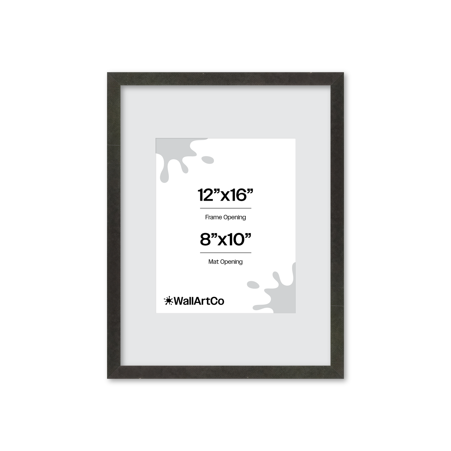 12" x 16" Charcoal Vienna Wall Frame