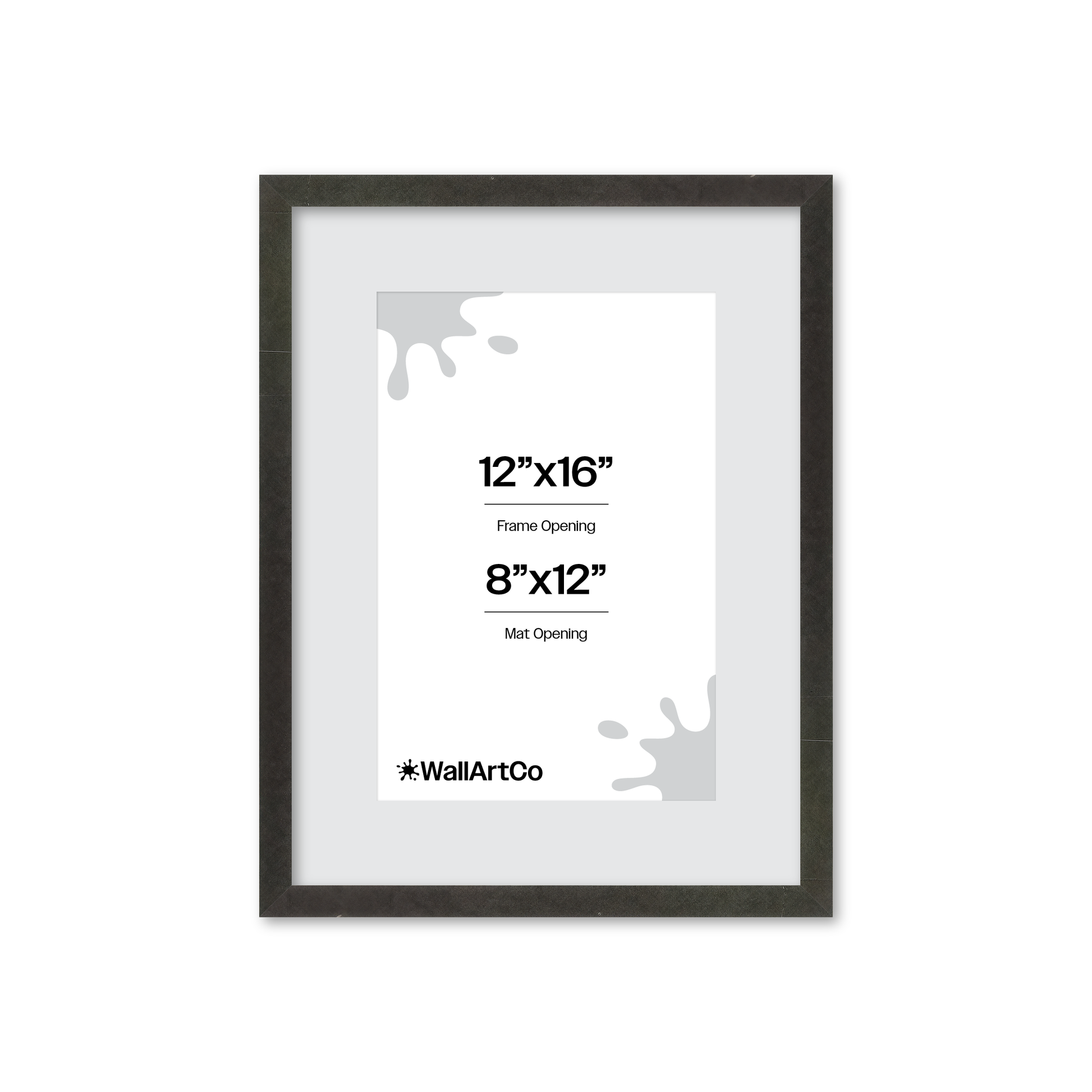 12" x 16" Charcoal Vienna Wall Frame