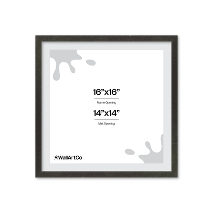 16" x 16" Charcoal Vienna Wall Frame