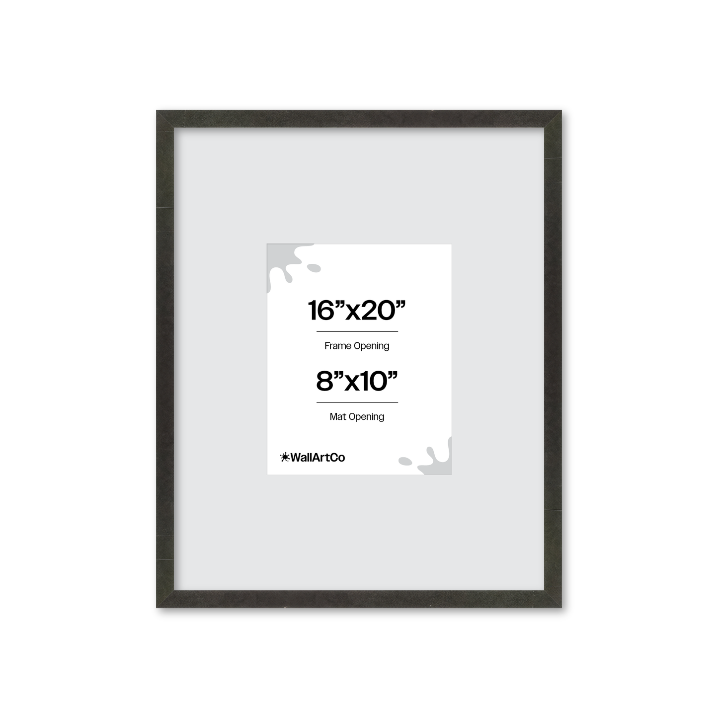 16" x 20" Charcoal Vienna Wall Frame