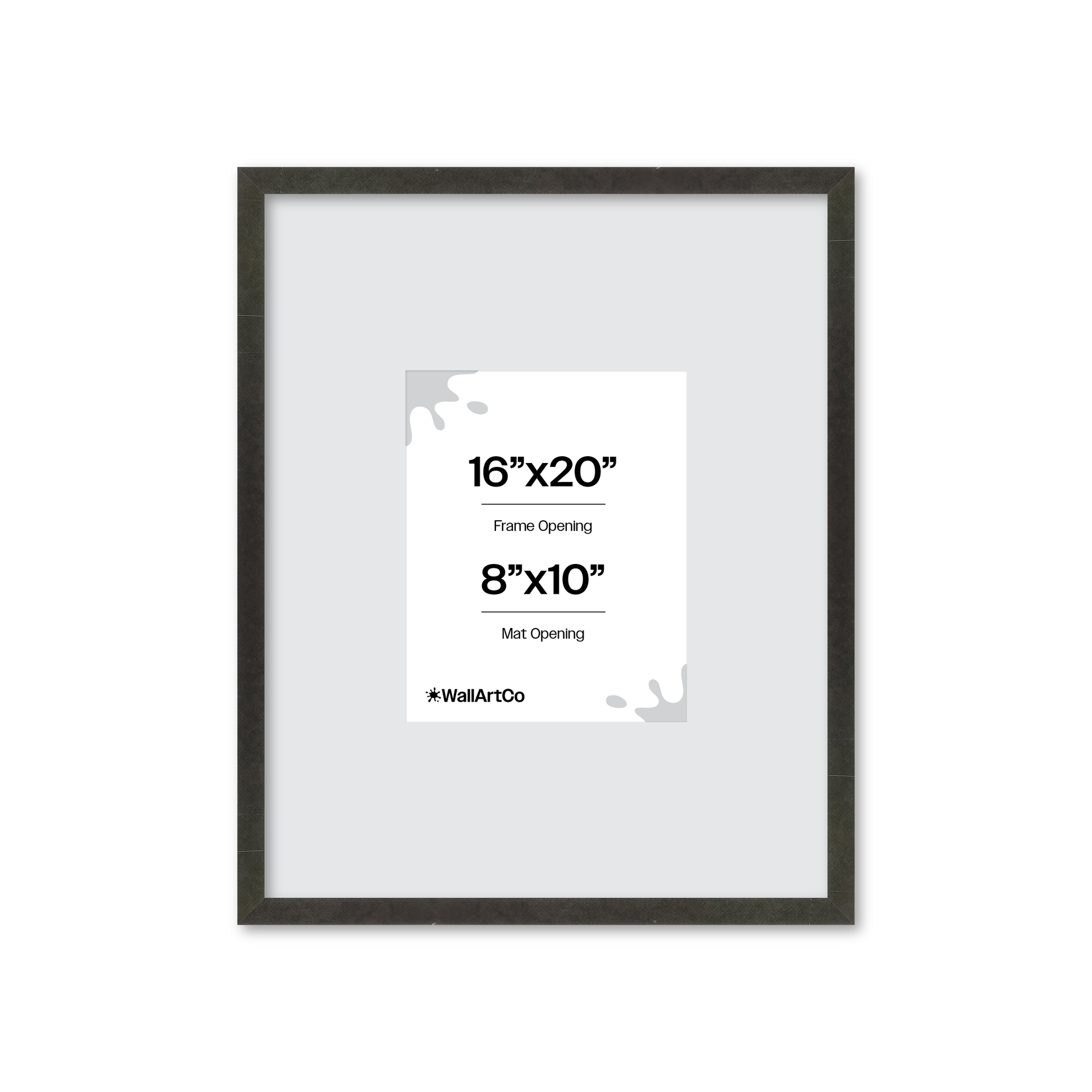 16" x 20" Charcoal Vienna Wall Frame