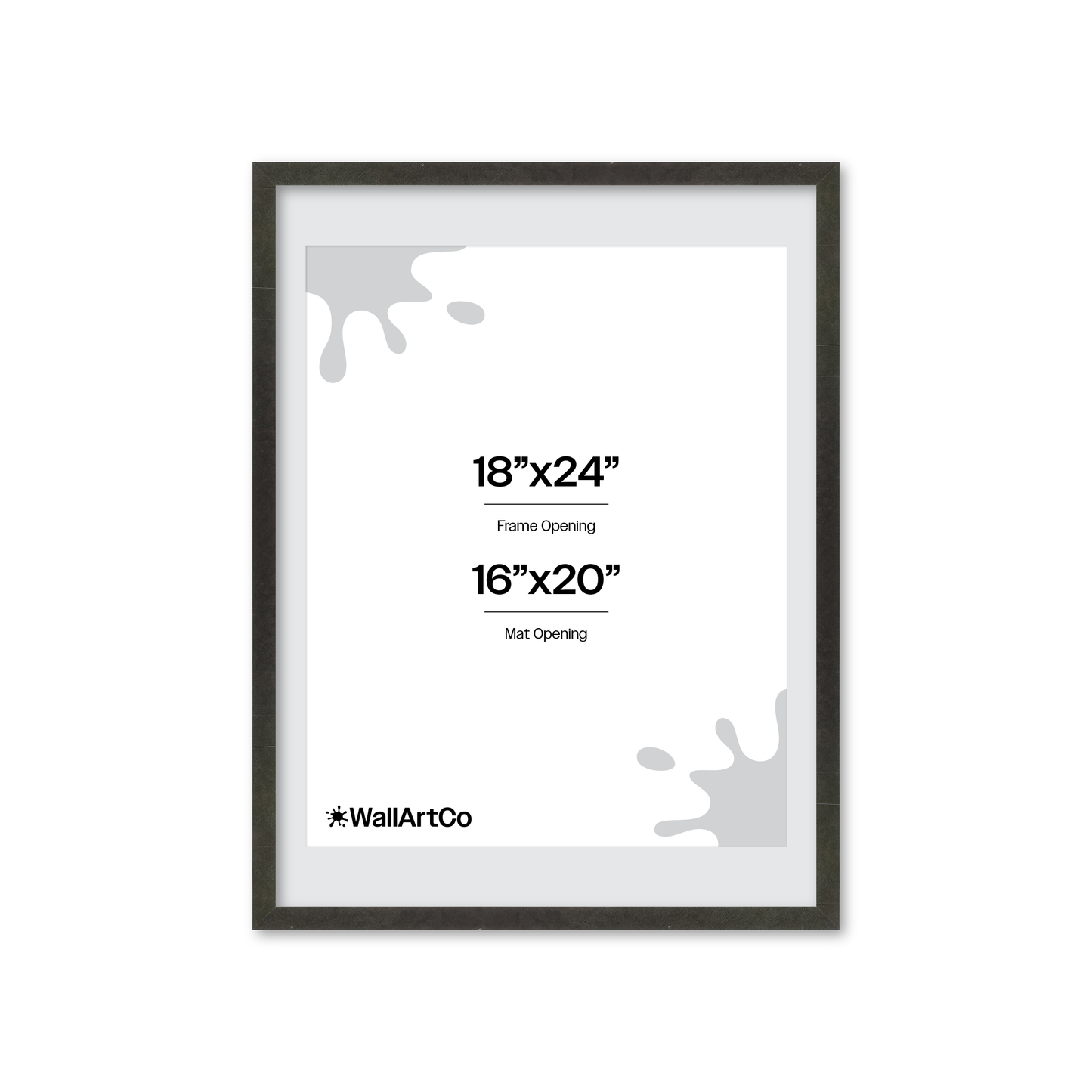 18" x 24" Charcoal Vienna Wall Frame