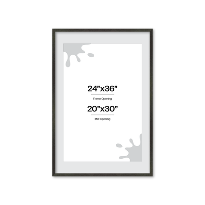 24" x 36" Charcoal Vienna Wall Frame