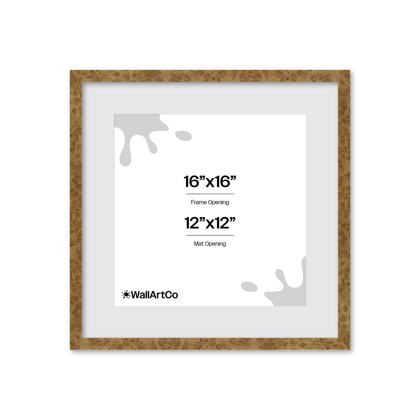 16" x 16" Cream Vienna Wall Frame
