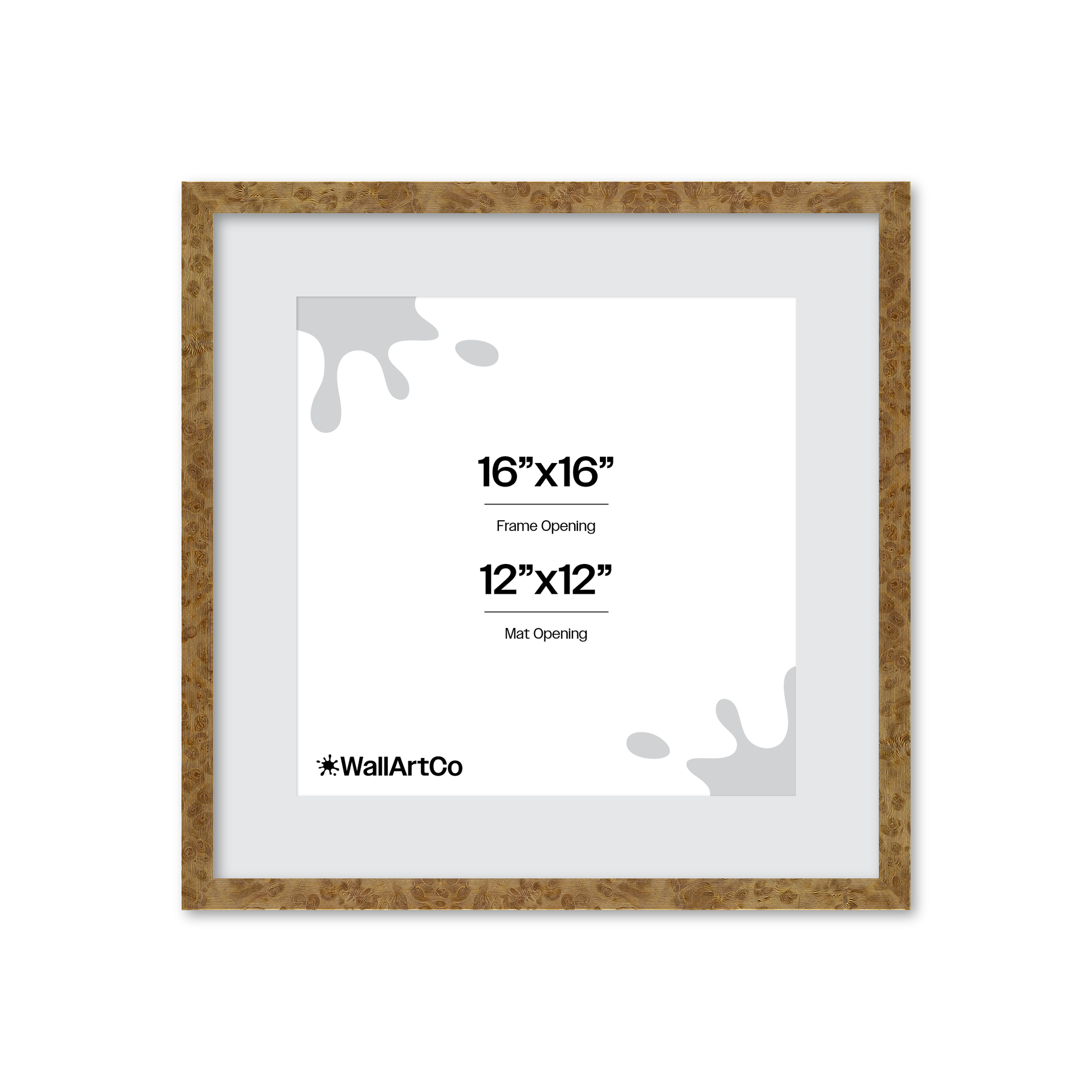 16" x 16" Cream Vienna Wall Frame