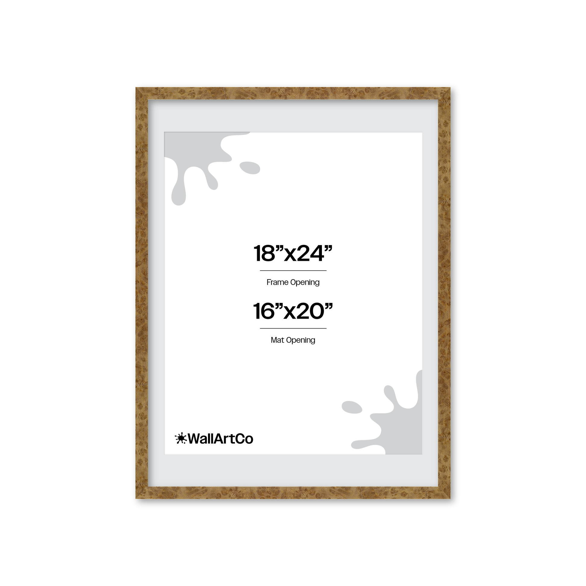 18" x 24" Cream Vienna Wall Frame