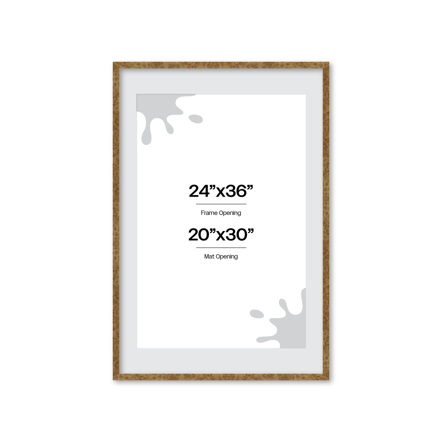 24" x 36" Cream Vienna Wall Frame