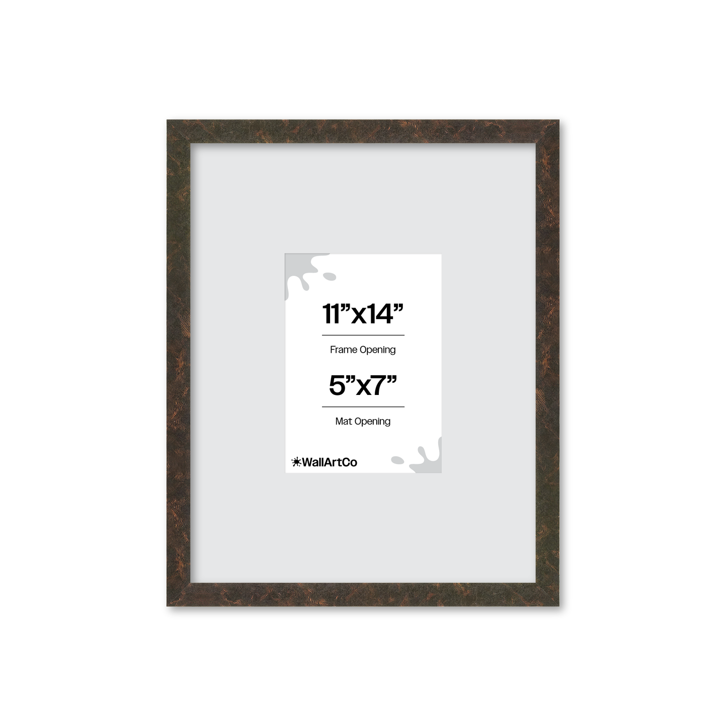 11" x 14" Rich Brown Vienna Wall Frame
