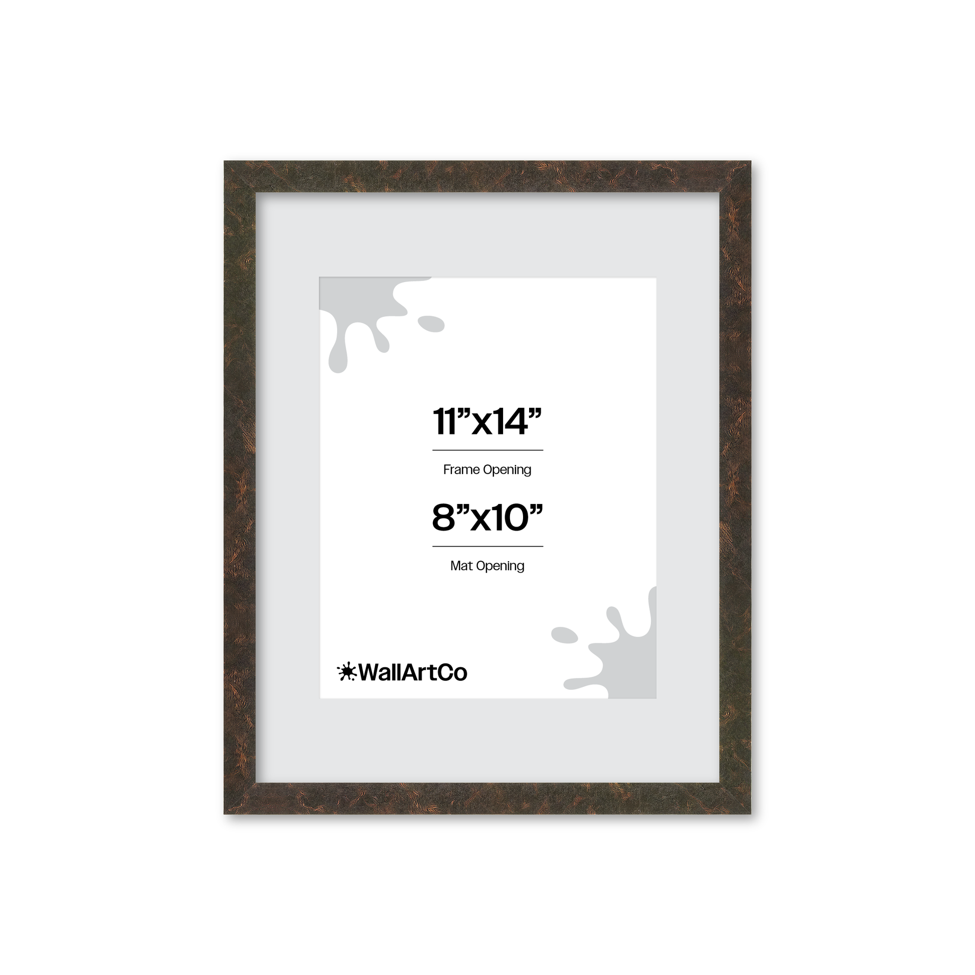 11" x 14" Rich Brown Vienna Wall Frame