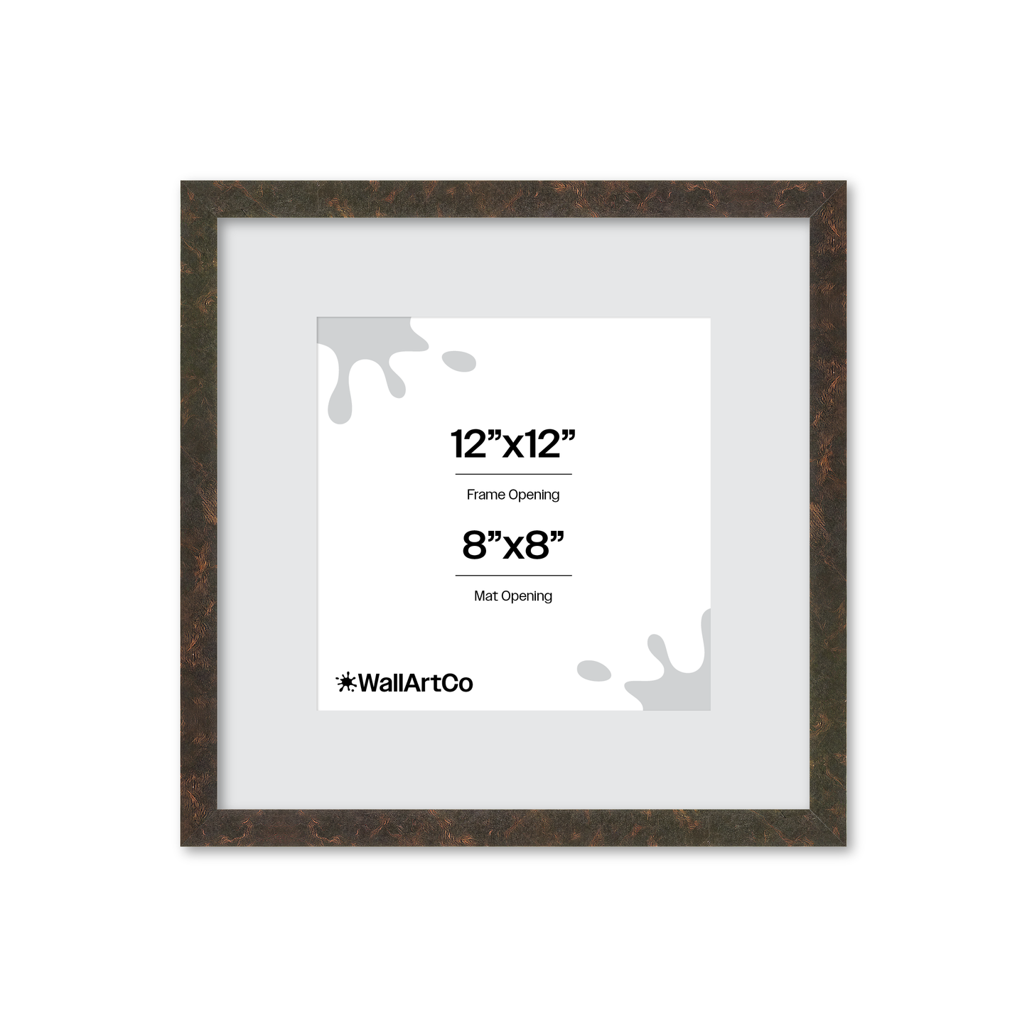 12" x 12" Rich Brown Vienna Wall Frame