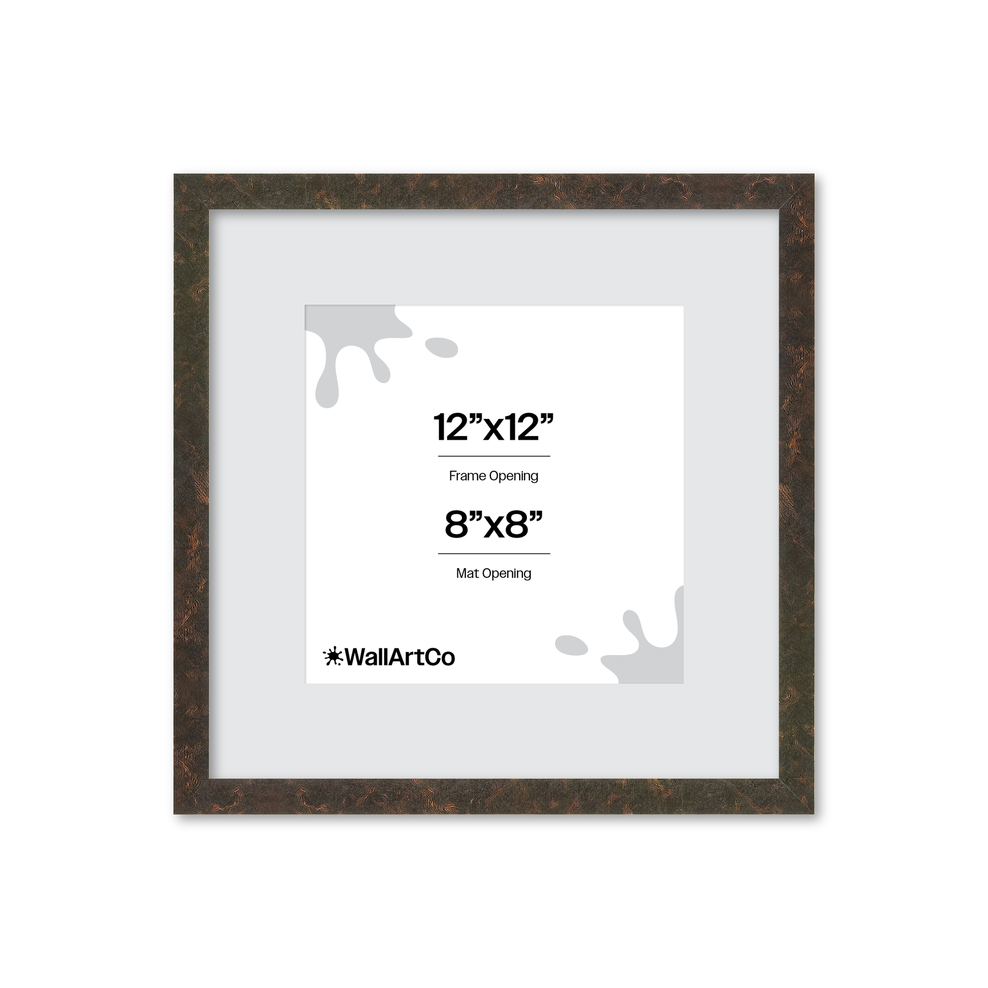 12" x 12" Rich Brown Vienna Wall Frame