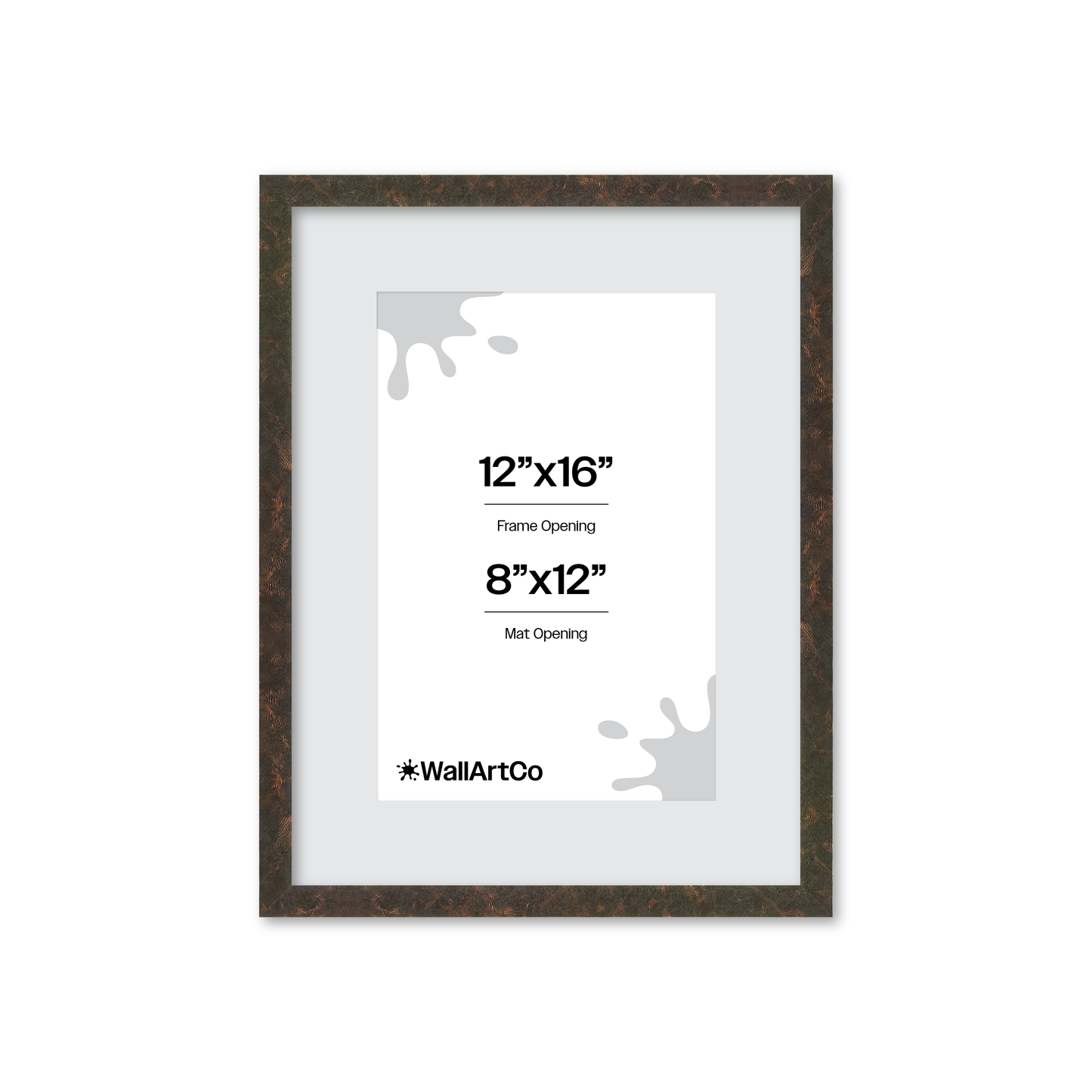 12" x 16" Rich Brown Vienna Wall Frame