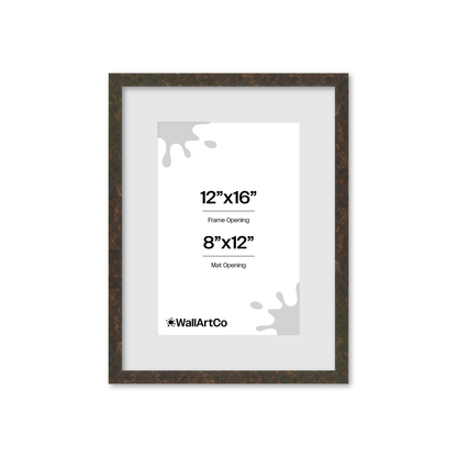 12" x 16" Rich Brown Vienna Wall Frame