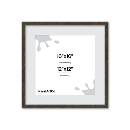 16" x 16" Rich Brown Vienna Wall Frame