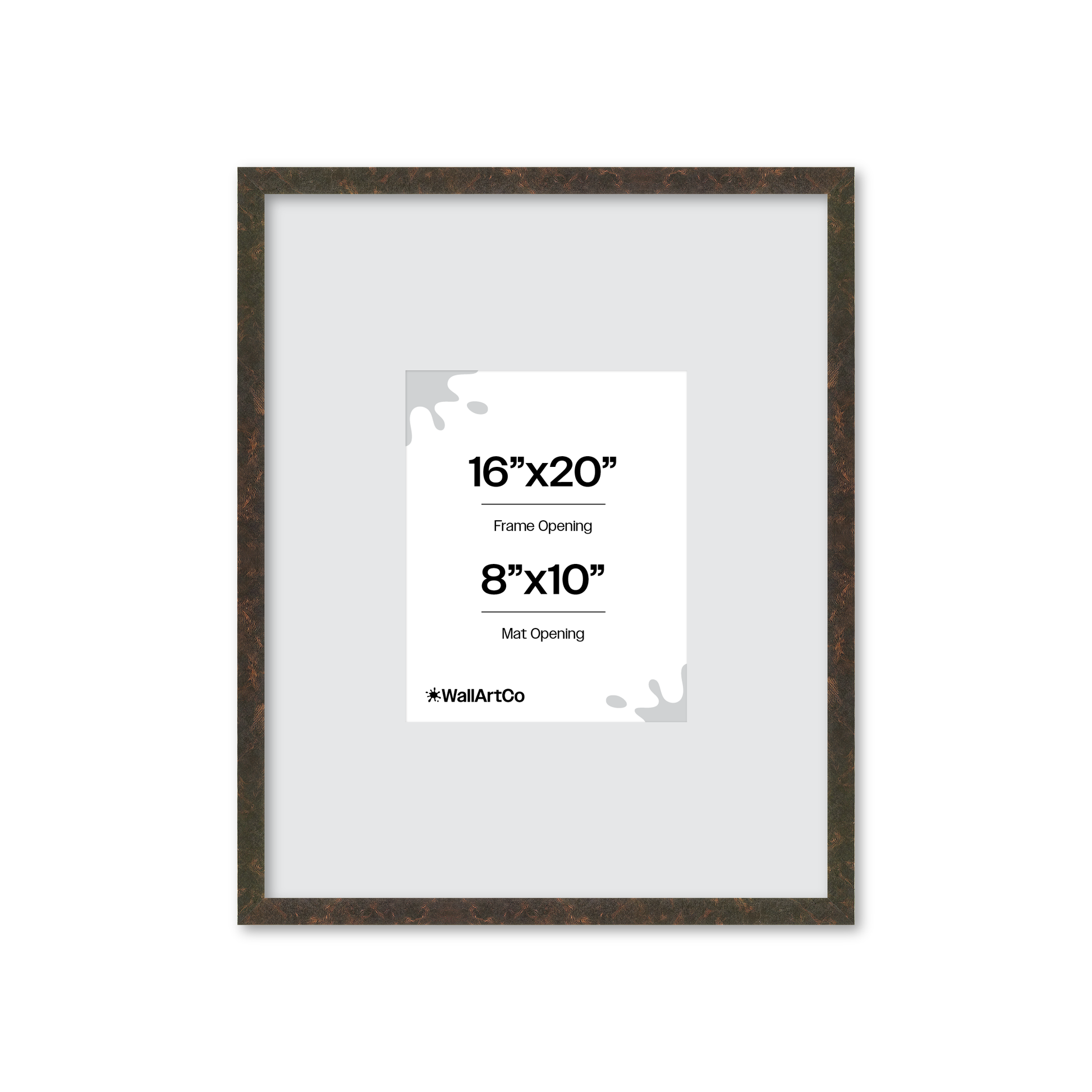 16" x 20" Rich Brown Vienna Wall Frame