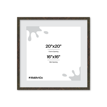 20" x 20" Rich Brown Vienna Wall Frame