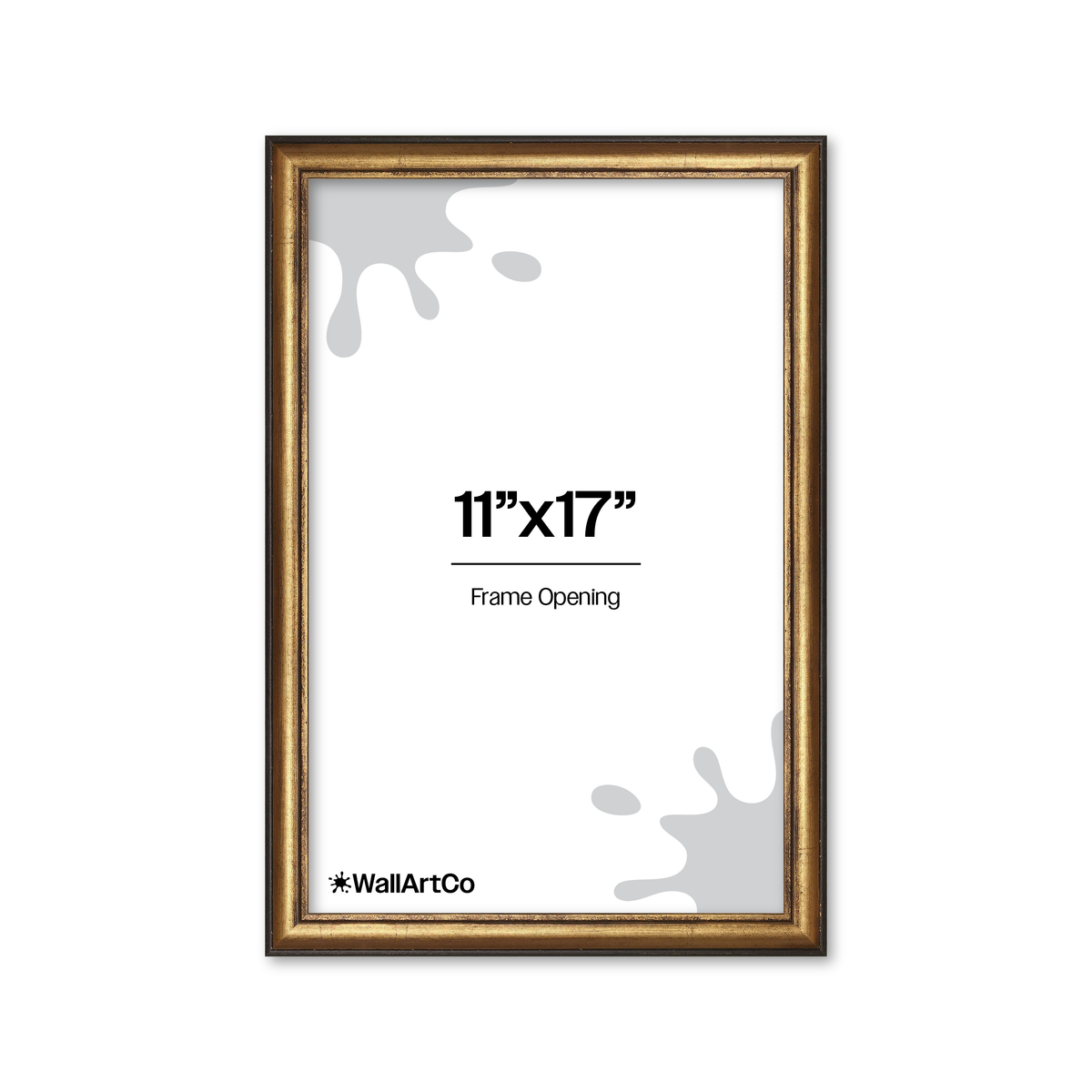 The Backbone Black and Gold Picture Frame