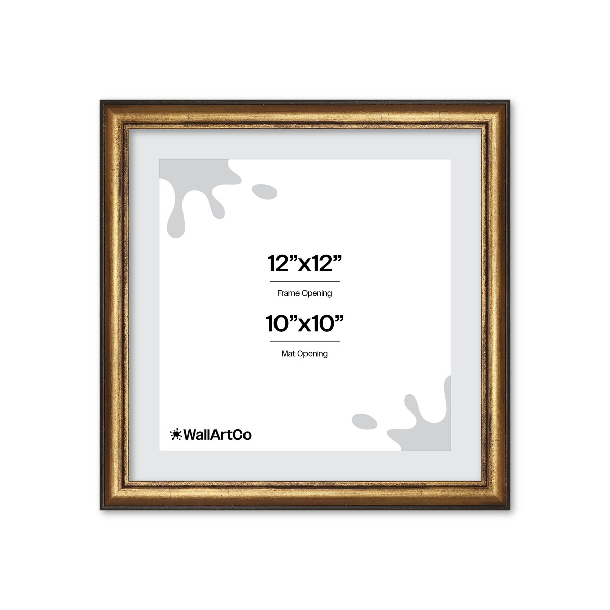 The Backbone Black and Gold Picture Frame