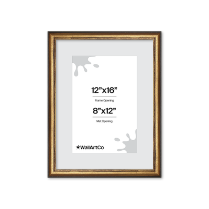 The Backbone Black and Gold Picture Frame