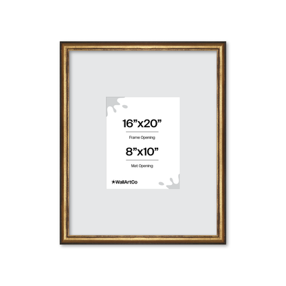 The Backbone Black and Gold Picture Frame