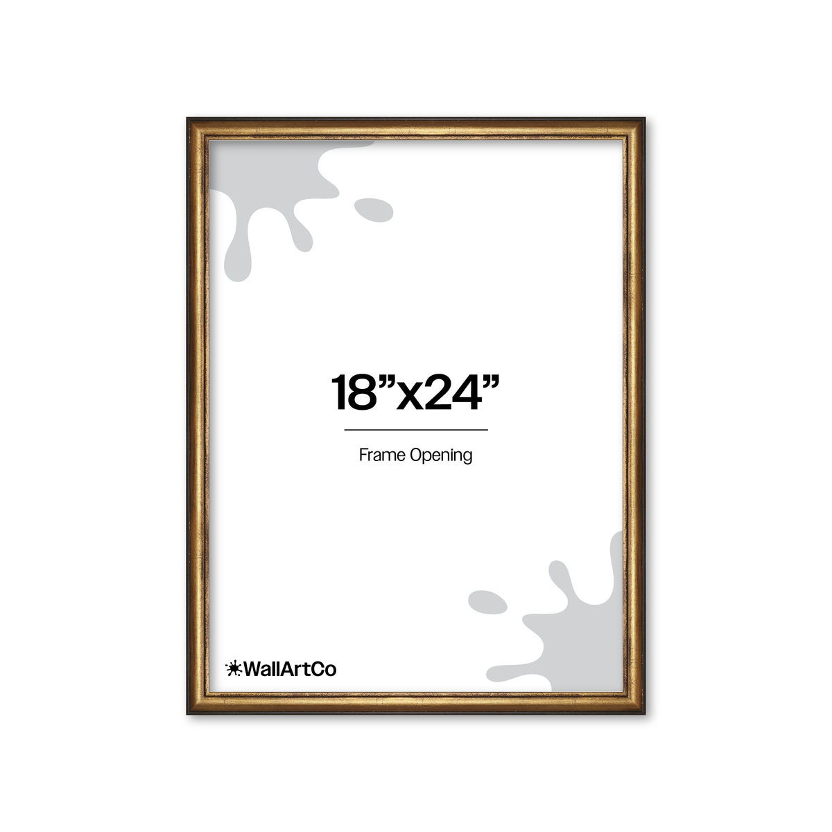 The Backbone Black and Gold Picture Frame