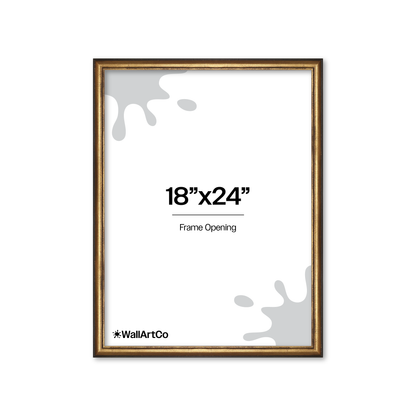 The Backbone Black and Gold Picture Frame