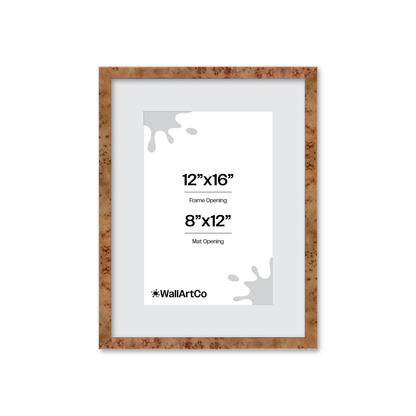 12" x 16" Golden Burlwood Verona Wall Frame