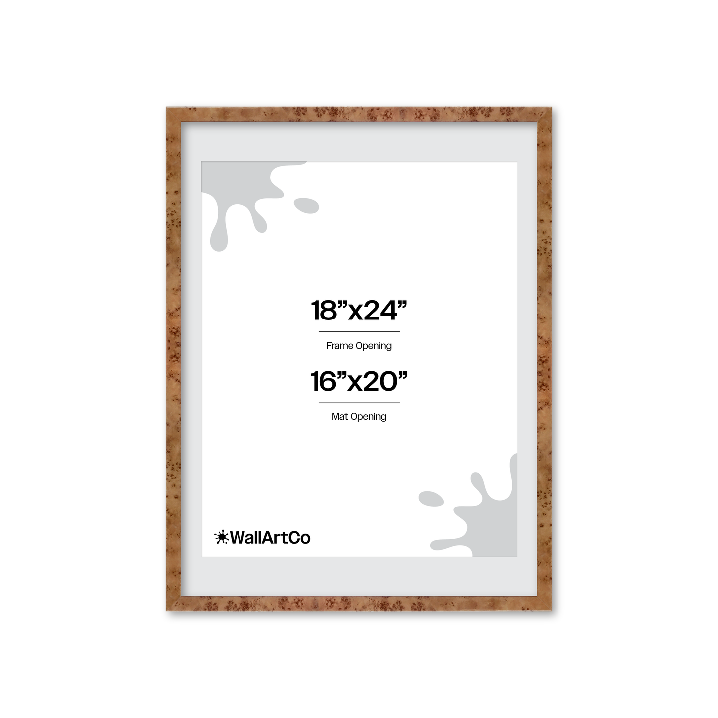 18" x 24" Golden Burlwood Verona Wall Frame