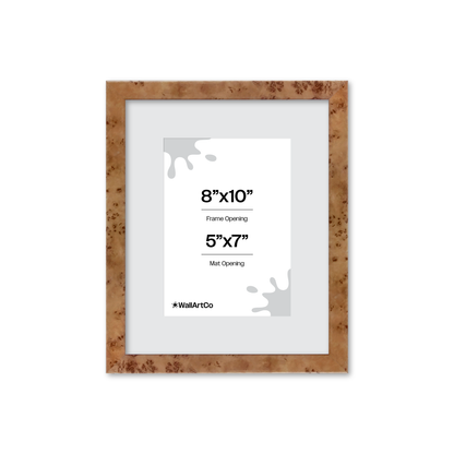 8" x 10" Golden Burlwood Verona Wall Frame