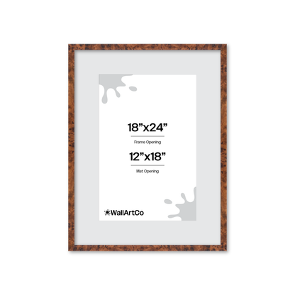 18" x 24" Amber Burlwood Verona Wall Frame